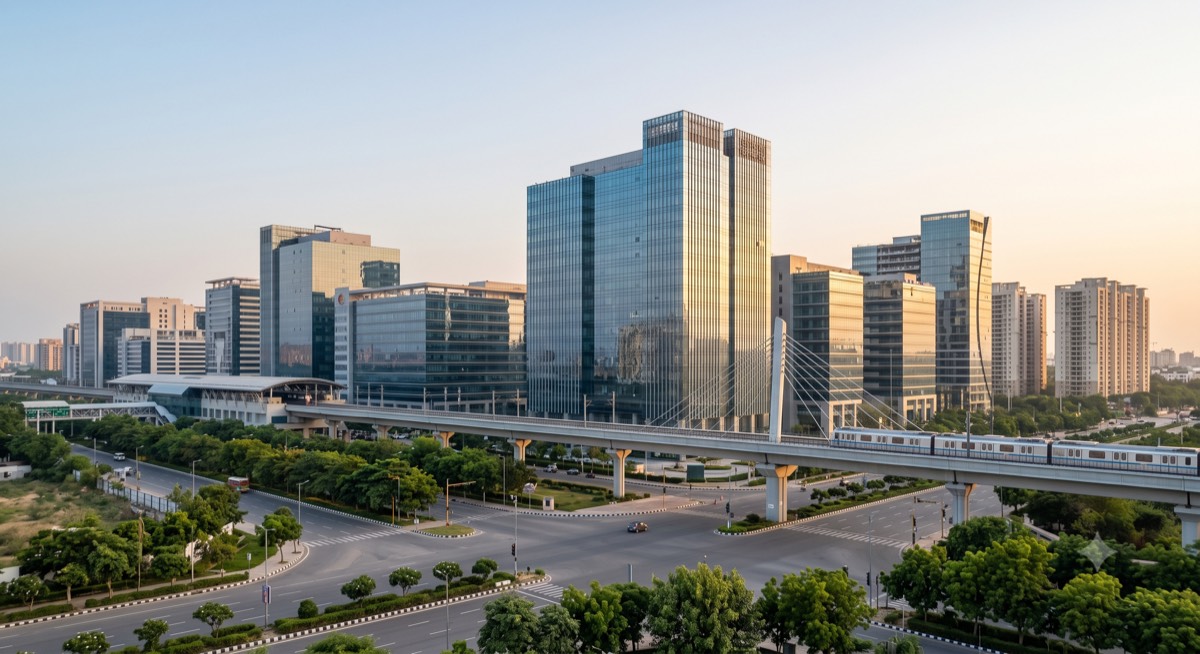 Gurgaon skyline — rent vs buy calculator