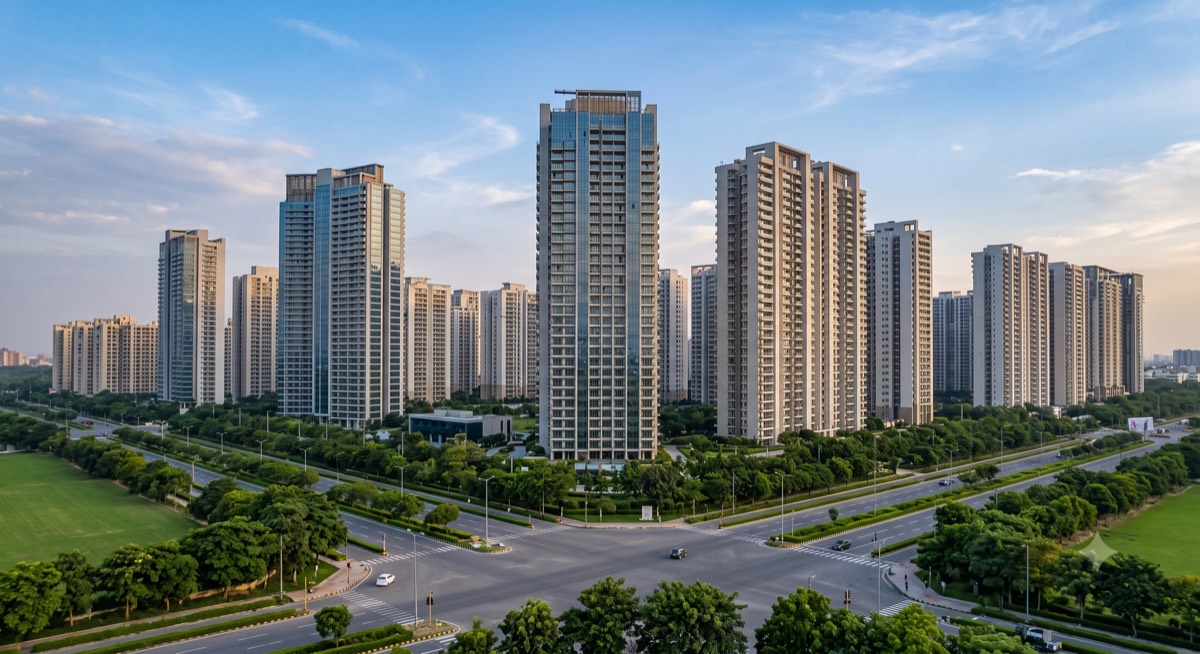 Noida skyline — rent vs buy calculator